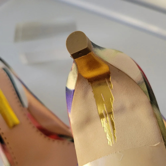 Rupert Sanderson Watercolor Kitten Heels / Size 38 (US 7.5) - Picture 7 of 11